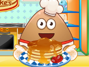 Pou Cooking Pancakes