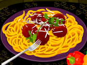 Spaghetti with Meatballs Decoration