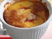 Bellas Peach Basil Cobbler