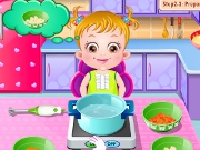 Baby Hazel in Kitchen