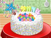 New Year Confetti Cake