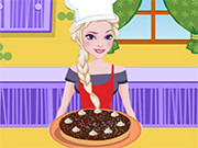 Elsa Cooking Four Egg Yell...