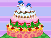 Frozen Christmas Cake