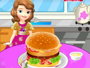 Sofia the First Cooking Hamburgers