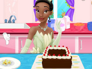 Tiana Cooking Chocolate Cake